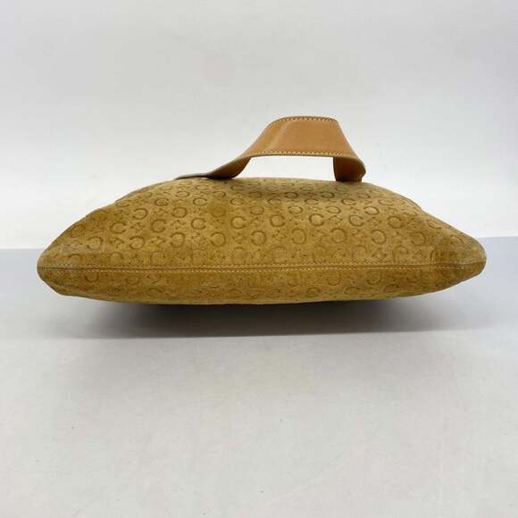 Celine Shoulder Bag C Macadam Suede Beige Women's - Picture 3 of 14